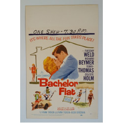 Bachelor Flat - Original 1962 20th Century Fox Window Card